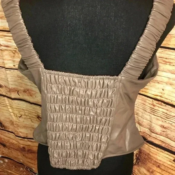 FAUX Leather Corset Top size 1X - Picture 7 of 15